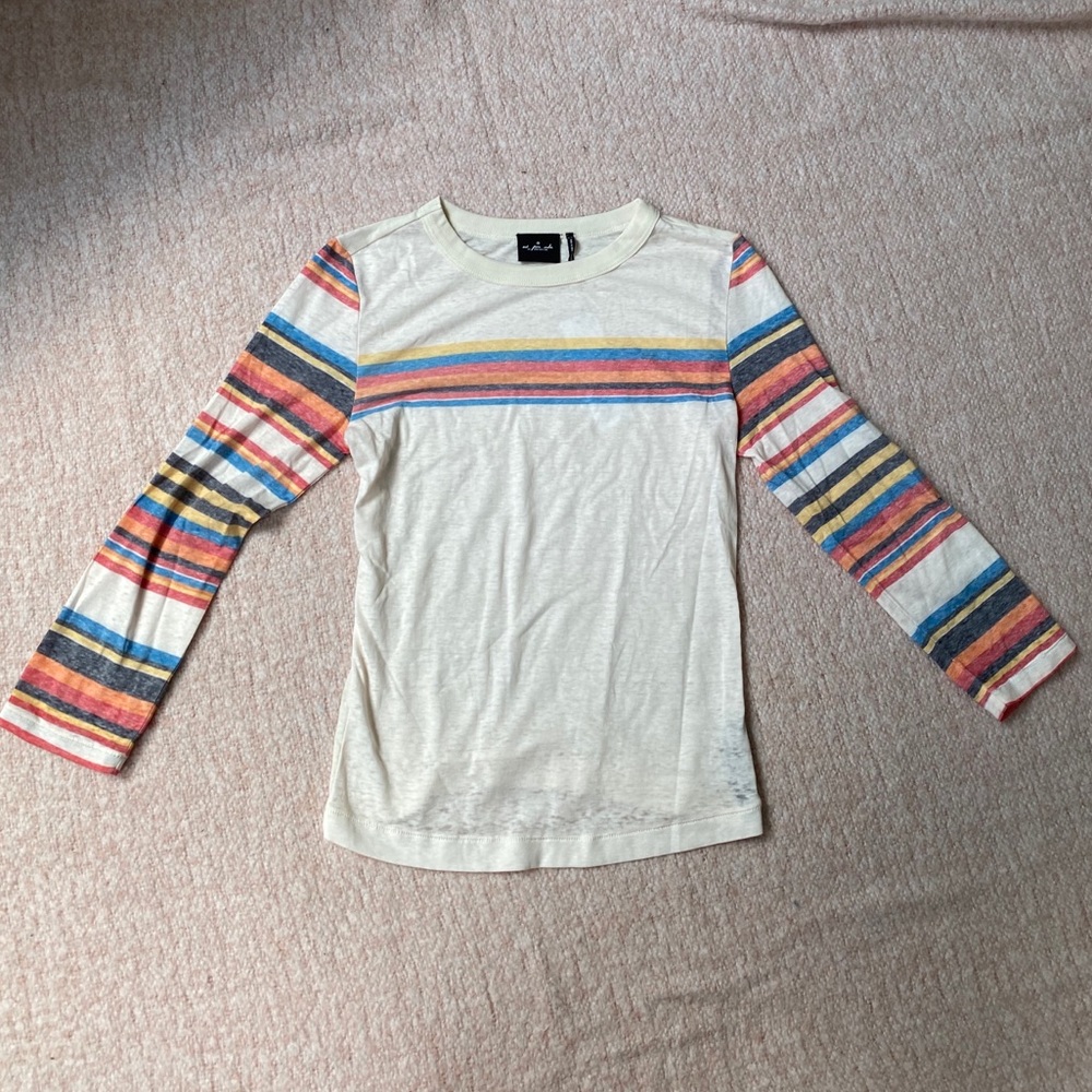 NWT out from under striped long sleeve shirt